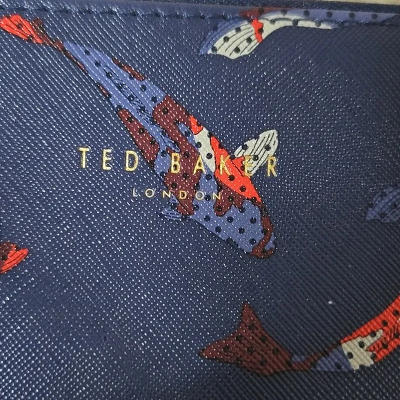 Ted Baker Blue and Red Koi Fish Bag - Picture 2 of 4